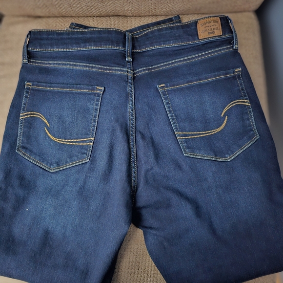 Signature by Levi Strauss Denim - Signature by Levi Strauss Women's Skinny Jeans - Dark Blue 32 X 32